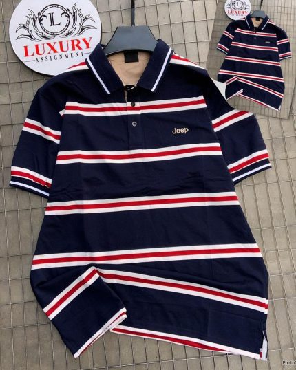 A Classic Collar Jeep Cotton Polo Shirt