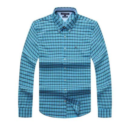 A Classic Custom-Fit THF Men’s Logo-Embroidered Long Sleeve Oxford Shirt