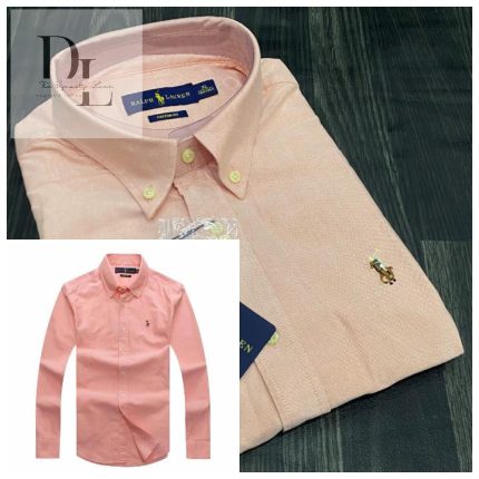 Classic PRL Men’s Custom-Fit Logo-Embroidered Long Sleeve Oxford Shirt