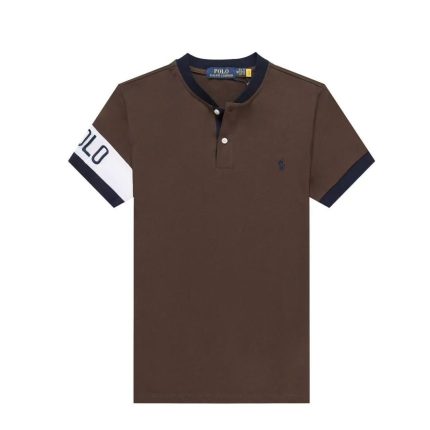 Classic Bishop Neck PRL Cotton Polo Shirt