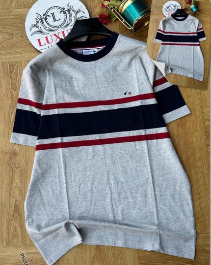 Classic Lacoste Round Neck Cotton Polo Shirt