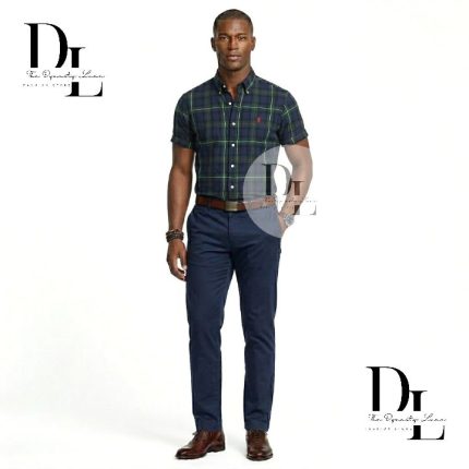 A Classic PRL Men’s Custom-Fit Logo-Embroidered Short Sleeve Oxford Shirt