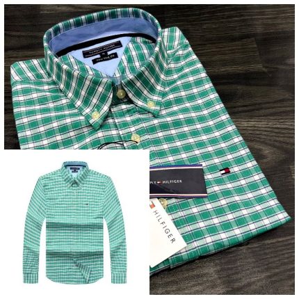 A Classic Custom-Fit THF Men’s Logo-Embroidered Long Sleeve Oxford Shirt