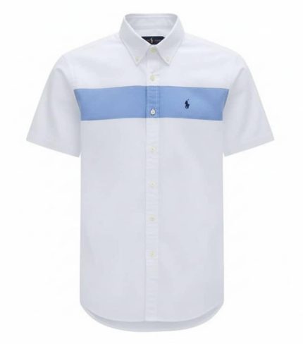 Classic PRL Men’s Custom-Fit Logo-Embroidered Short Sleeve Oxford Shirt