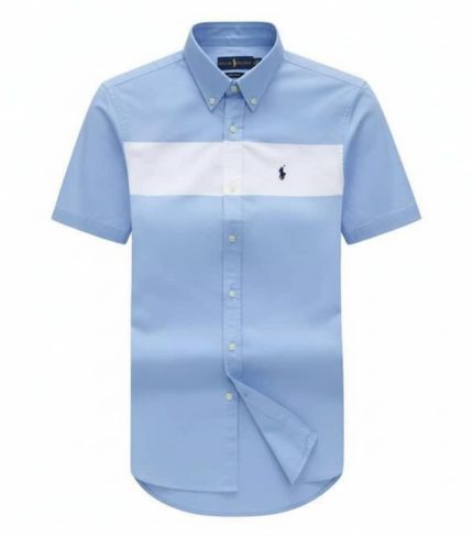 Classic PRL Men’s Custom-Fit Logo-Embroidered Short Sleeve Oxford Shirt