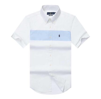 A Classic PRL Men’s Custom-Fit Logo-Embroidered Short Sleeve Oxford Shirt
