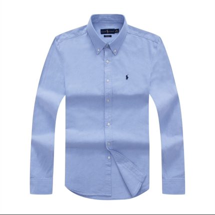 Classic Custom-Fit PRL Men’s Logo-Embroidered Long Sleeve Oxford Shirt
