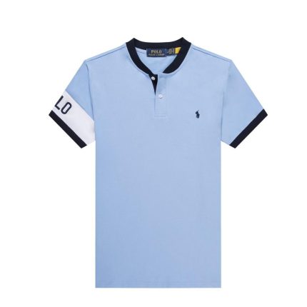 Classic Bishop Neck PRL Cotton Polo Shirt