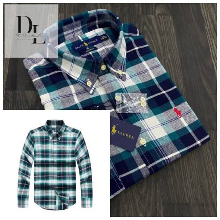 A Classic PRL Men’s Custom-Fit Logo-Embroidered Long Sleeve Oxford Shirt