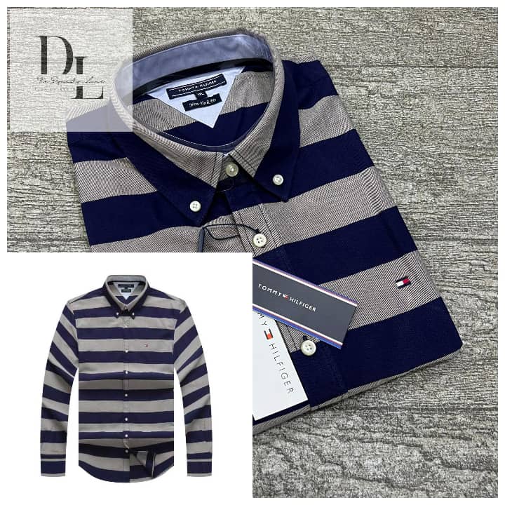 WhatsApp Image 2026-02-16 at 5.11.26 PM A Classic Custom-Fit THF Men’s Logo-Embroidered Long Sleeve Oxford Shirt