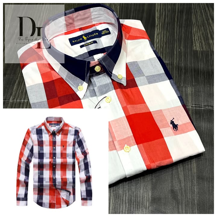 0d817fed-52b1-44be-a799-cc04465ed255 A Classic PRL Men’s Custom-Fit Logo-Embroidered Long Sleeve Oxford Shirt