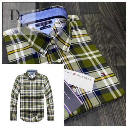 A Classic THF Men’s Custom-Fit Logo-Embroidered Long Sleeve Oxford Shirt