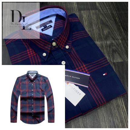 A Classic THF Men’s Custom-Fit Logo-Embroidered Long Sleeve Oxford Shirt