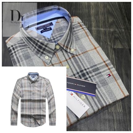 A Classic THF Men’s Custom-Fit Logo-Embroidered Long Sleeve Oxford Shirt