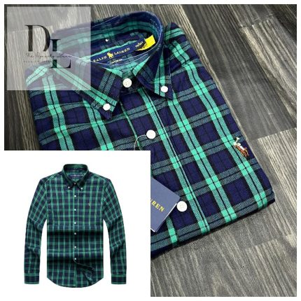 A Classic PRL Custom-Fit Men’s Logo-Embroidered Long Sleeve Oxford Shirt