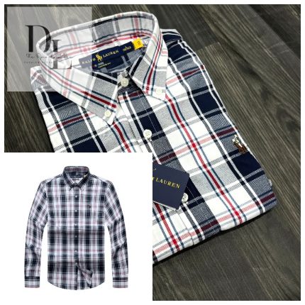 A Classic PRL Custom-Fit Men’s Logo-Embroidered Long Sleeve Oxford Shirt