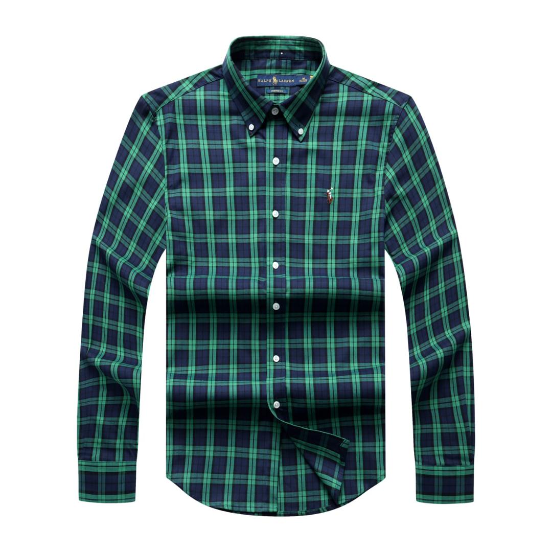 64fe1b4a-8f8f-4648-8eb5-97b36d80be12 Classic PRL Custom-Fit Men’s Logo-Embroidered Long Sleeve Oxford Shirt