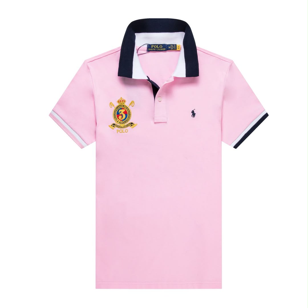 72c5fb32-65f3-4c63-9a56-f6dba5e11277 Classic Collar PRL Cotton Polo Shirt