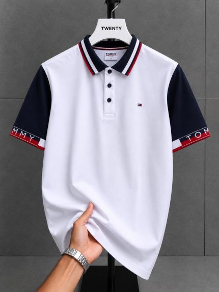 Classic Collar THF Cotton Polo Shirt