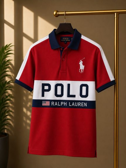 Classic Collar PRL Cotton Polo Shirt
