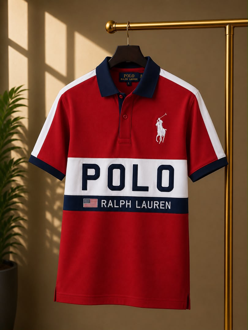 b1685208-1c62-423d-82b1-3d2123d9f500 Classic Collar PRL Cotton Polo Shirt