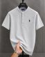 Classic Bishop Neck PRL Cotton Polo Shirt