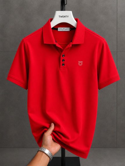 Classic Collar FRG Cotton Polo Shirt