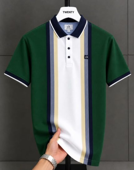Classic Collar CK Cotton Polo Shirt