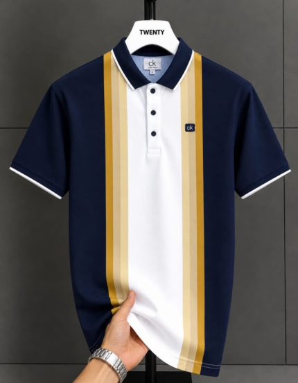 Classic Collar CK Cotton Polo Shirt