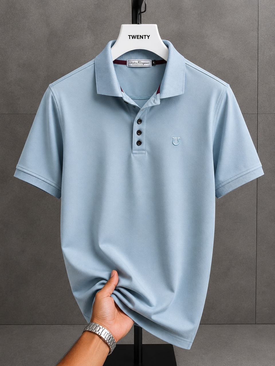 78a0efaf-f8dc-4b2a-83a1-644462bdc768 Classic Collar FRG Cotton Polo Shirt