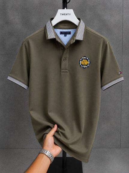 Classic Collar THF Cotton Polo Shirt