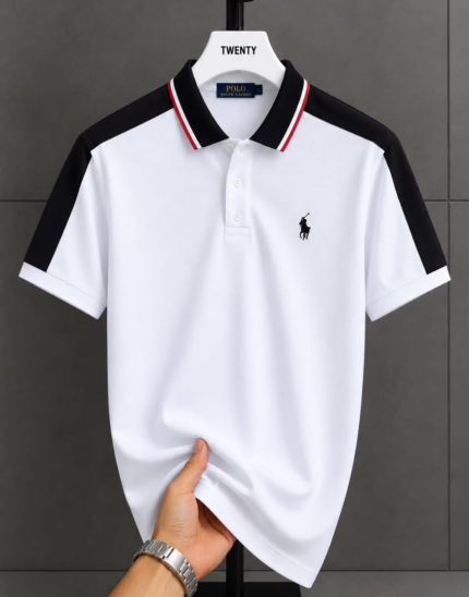 Classic Collar PRL Cotton Polo Shirt