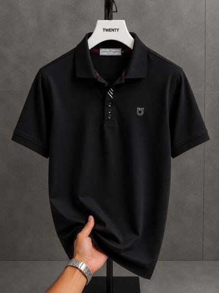 Classic Collar FRG Cotton Polo Shirt