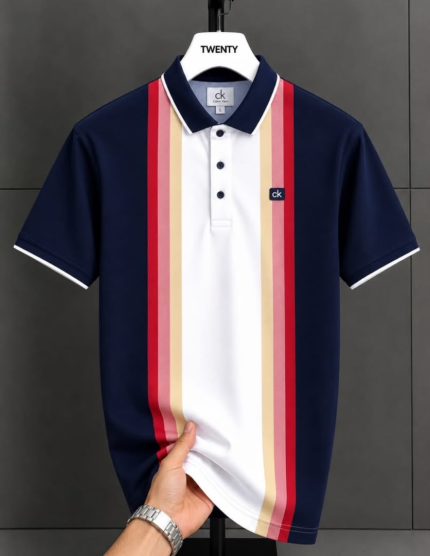 Classic Collar CK Cotton Polo Shirt