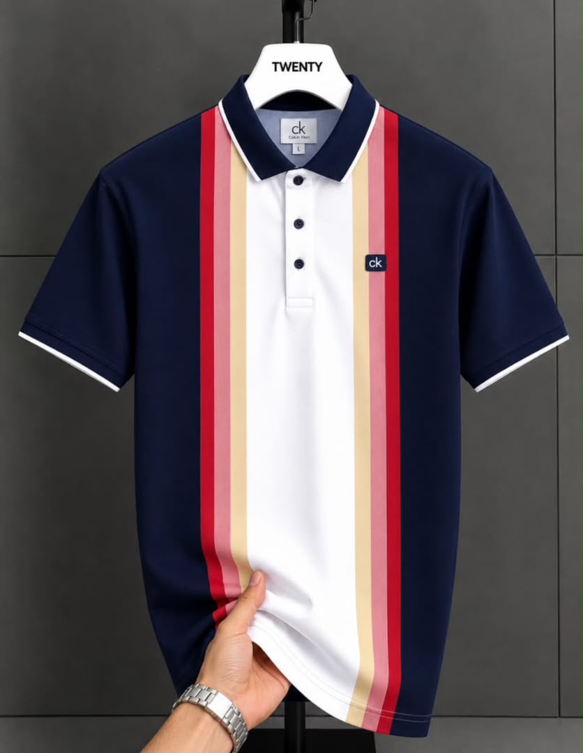 8a3d2b84-0d30-4018-a7bc-cfc89932293f Classic Collar CK Cotton Polo Shirt