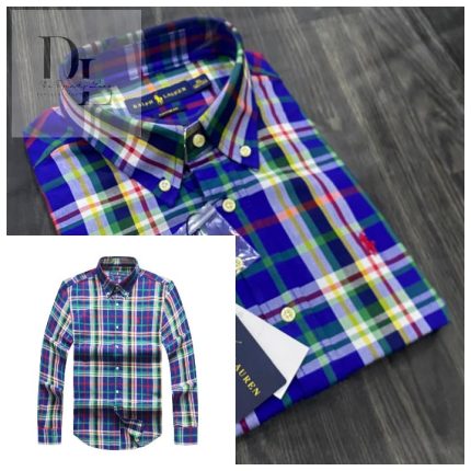 A Classic PRL Men’s Custom-Fit Logo-Embroidered Long Sleeve Oxford Cotton Shirt