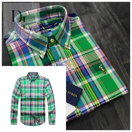 A Classic PRL Men’s Custom-Fit Logo-Embroidered Long Sleeve Oxford Cotton Shirt
