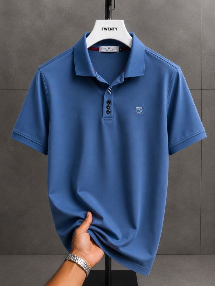 Classic Collar FRG Cotton Polo Shirt