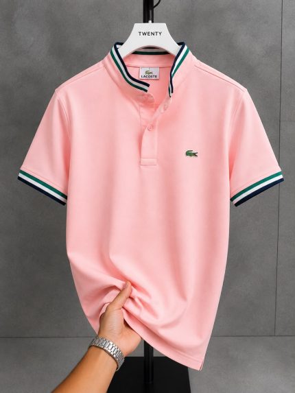 Classic Bishop Neck LCT Cotton Polo Shirt