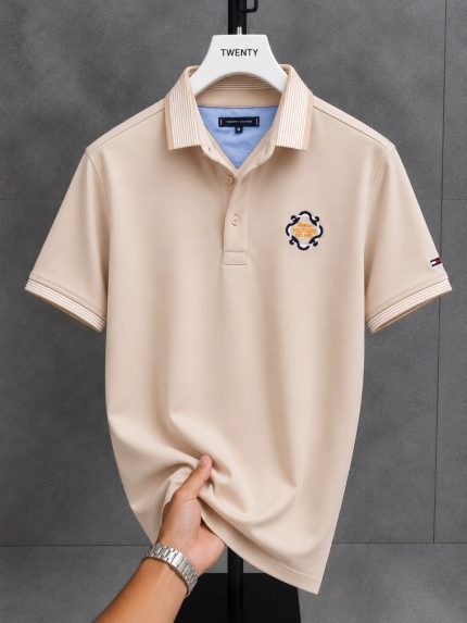 Classic Collar THF Cotton Polo Shirt