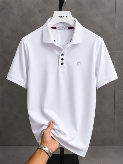 Classic Collar FRG Cotton Polo Shirt