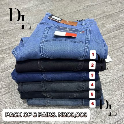 A Men Straight Cut Jean THF ( Pack Of 6 Colors )
